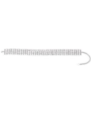 Self-Portrait Tone Crystal Embellished Bracelet - White