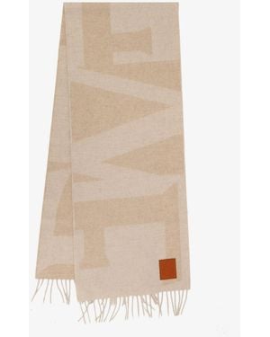Loewe Cashmere Scarf - Natural