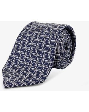 Kiton Tie Silk - Blue