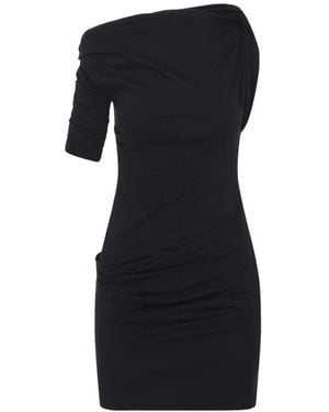 Jacquemus The Drapeado Mini Dress - Black