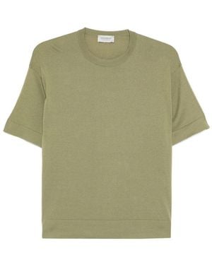 John Smedley Sea Island Cotton Sweater - Green