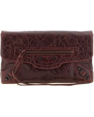 Balenciaga 'Le City' Clutch - Purple