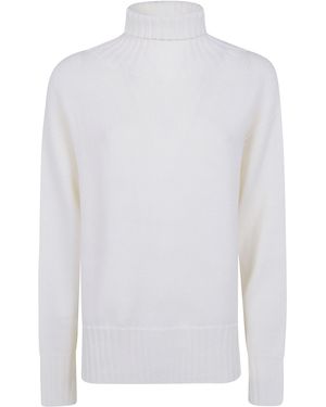 Drumohr Turtle Neck Sweater - White