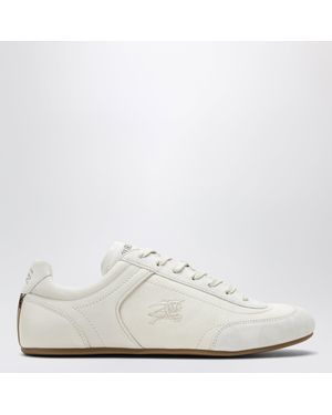 Burberry Leather Knight Runner Sneakers - White