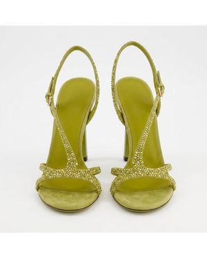 Ferragamo Jole X5 S Sandal, Suede - Green
