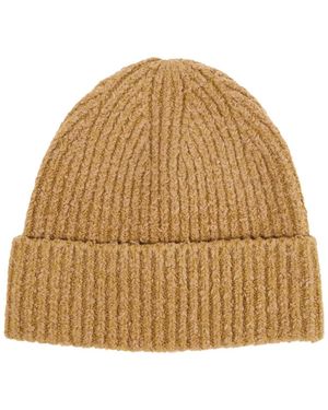 Acne Studios Korval Wool Blend Beanie - Natural