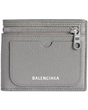 Balenciaga Superbusy Square Folded Wallet - Gray