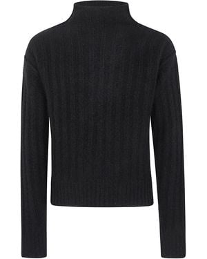 Rick Owens Turtle Neck Sweater - Black