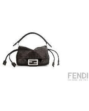Fendi “Baguette Soft” Small Shoulder Bag - Black