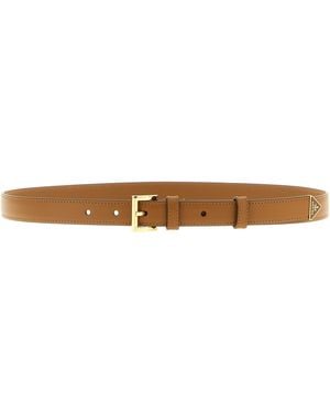 Prada Leather Belt - White
