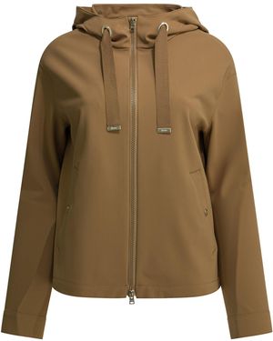 Herno Light Jacket Jackets And Coats Brown - Green
