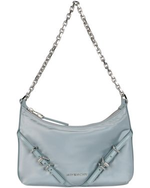 Givenchy Mini Voyou Satin Party Shoulder Bag - Gray