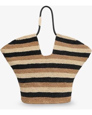 Zimmermann Shoulder Bag Golden Time Raffia - Natural