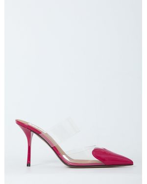 Alaïa Raspberry Le Coeur Mules - Pink