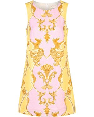 Beyond By Vera Frankie Mini Dress, Baroque Print - White
