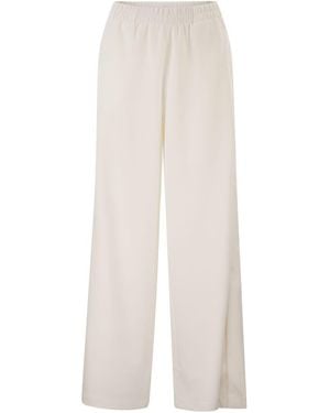 Fay Regular Fit Jersey Pants - White