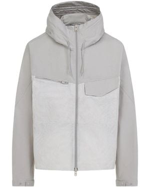 Y-3 Paneled Hooded Jacket - Gray