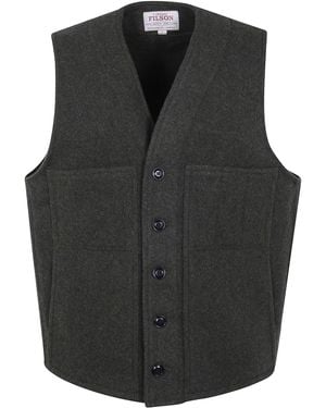 Filson "Mackinaw" Wool Vest - Black