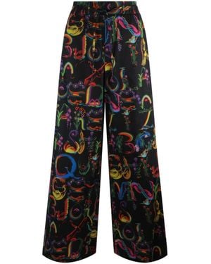 Opening Ceremony Allover Alphabet Nurse Pants - Black