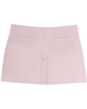 Courreges Solid Mini Skirt - Pink