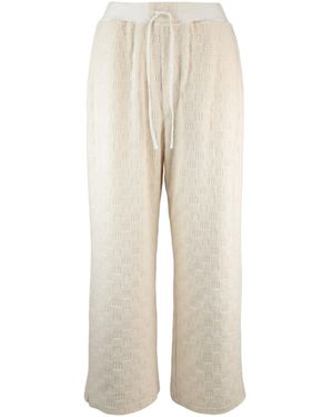 Ambush Monogram Sweatpants - Natural