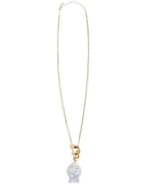 Chloé Bloomcraft Floral-Pendant Necklace - White