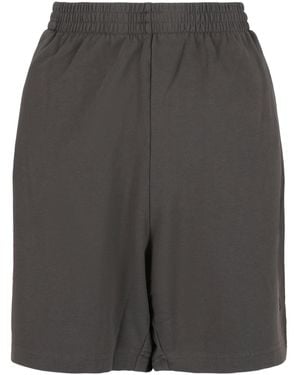Balenciaga Bb Paris Icon Sweat Shorts - Gray