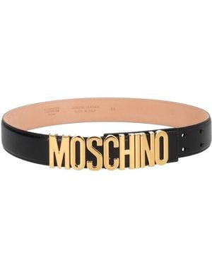 Moschino Cintura Con Logo - Natural