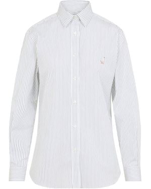 Moschino Fantasia Bianco Striped Shirt - White