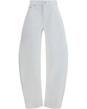 Alaïa Alaïa Barrel Jeans - White