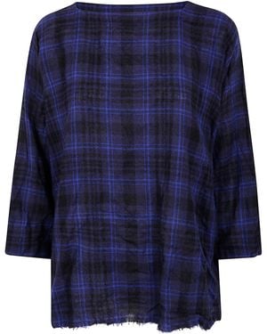 Daniela Gregis "Camicia Quadrato" Tartan Shirt - Blue
