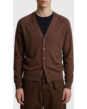 Lemaire Shitaketwisted Cardigan - Brown