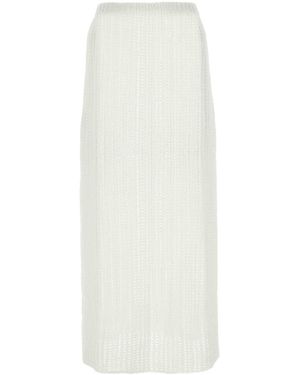 Ferragamo Salvatore Cotton Skirt - White