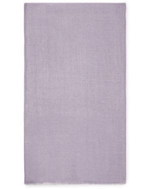 Brunello Cucinelli Light Wool Silk Scarf - Purple