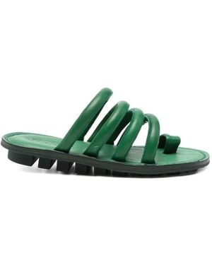 Trippen "Threads" Flat Sandals - Green