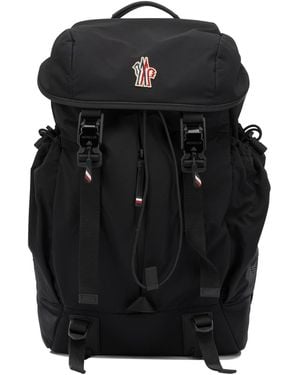 Moncler Sports Backpack With Logo - Black