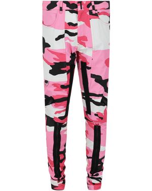 Givenchy Camo Print Pants - Red
