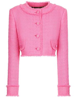 Dolce & Gabbana Tweed Jackets - Pink