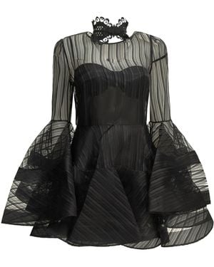 Zimmermann "Valiant" Short Dress - Black