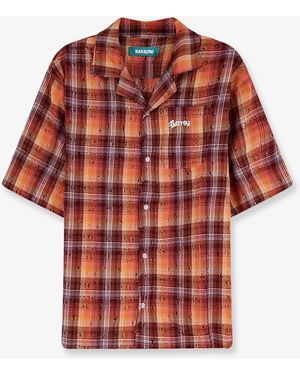 Barrow Shirt Bowling-Collar Cotton - Red