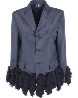 Comme des Garçons Polyester Tropycal Classic Blazer Jacket - Blue