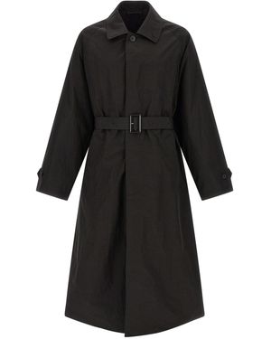 Ssstein Technical Fabric Trench Coat - Black