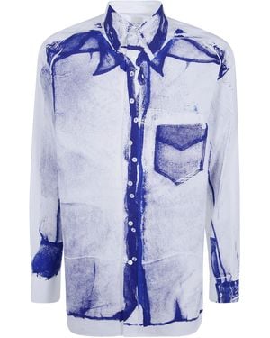 Paul Smith S/C Easy Fit Shirt - Blue