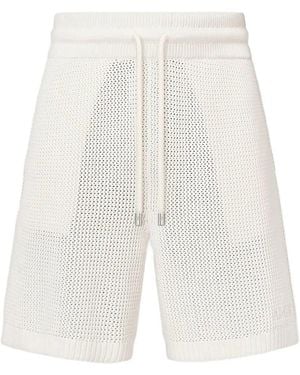 Amiri Crochet Mesh Short - White