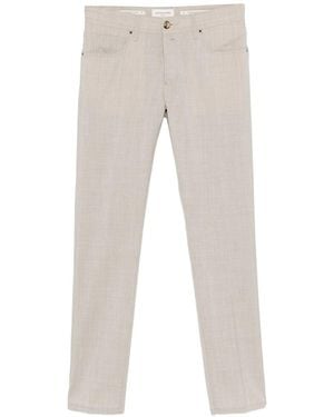 Jacob Cohen Pant 5 Pkt Slim Fit Bard - White