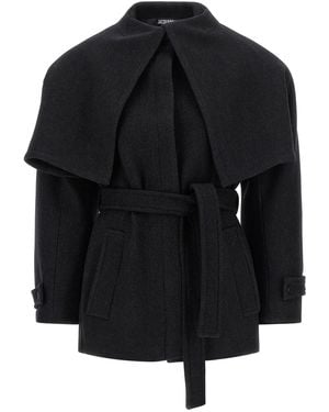 Jacquemus 'Le Caban Boléro' Coat - Black