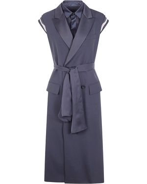 Sacai Suiting Vest - Blue