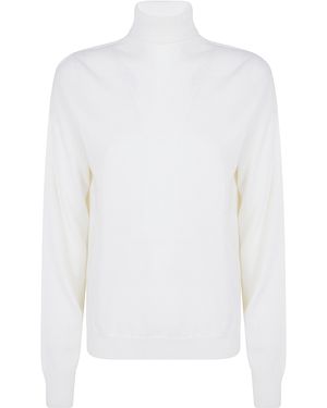 Drumohr Turtle Neck Sweater - White