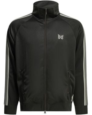 Needles "Track Poly" Zippered Sweatshirt - Black