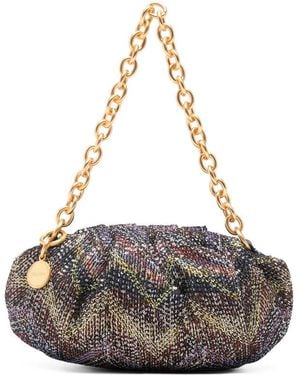Missoni Multicolor Zigzag Pattern Tote Bag - Gray